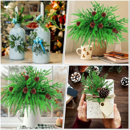 🔥Last Day 70% OFF🔥The Best Holiday Greenery - Realistic Norfolk Pine Stems