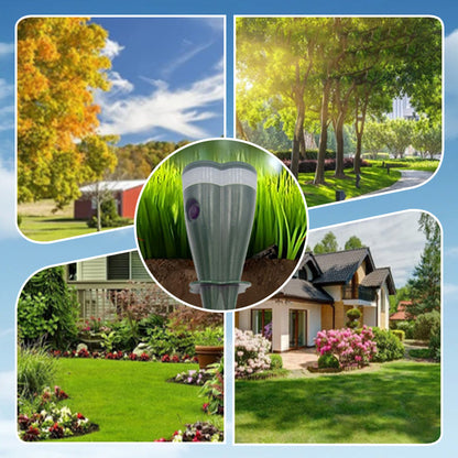 🌸Spring Sale 50% OFF☘️Solar Powered Waterproof Screw Mole Repellent