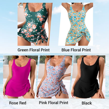 🔥Hot Sale 50% OFF💃Women's One Piece Tummy Control Tie Knot Swimsuit 2