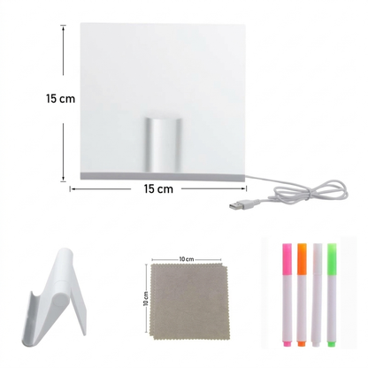 🎨 LED Drawing Board for Kids – Erasable Acrylic Art Board ✨