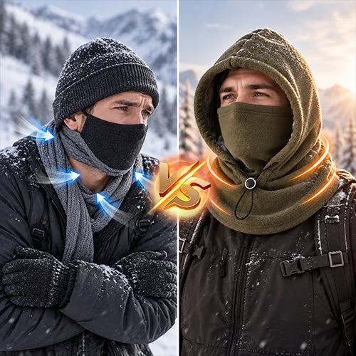 Fleece Double Layer Integrated Hat